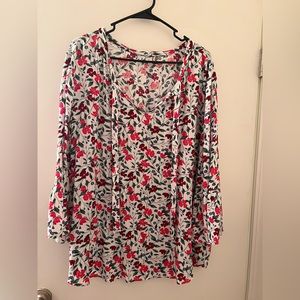 Old Navy Flower Blouse XL